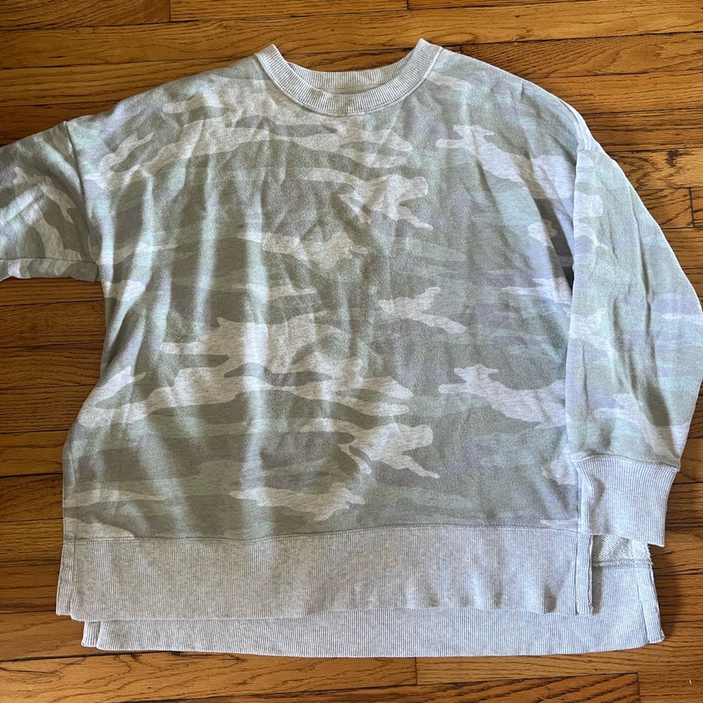 Aerie Camo Oversized Pullover